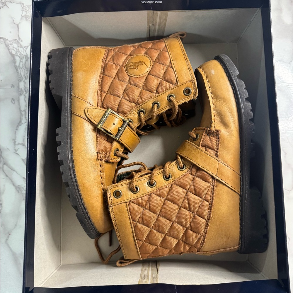 Ralph Lauren Tan Ranger Boots
